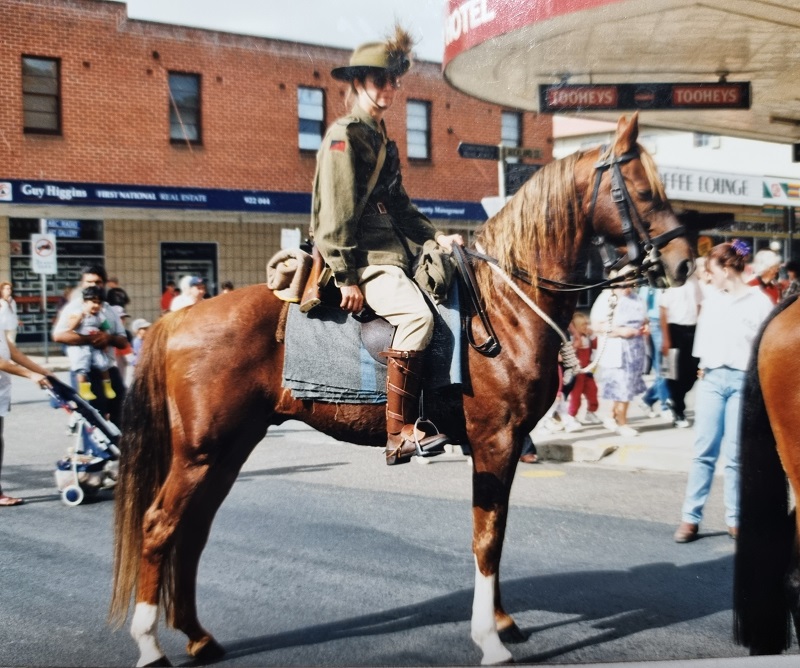 Demon at Bega Anzac Day parade